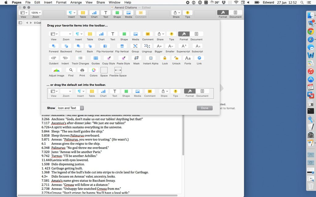 turn off find pane in word for mac